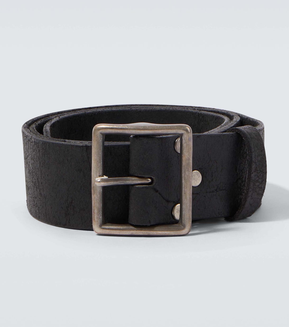 Ремень Jones из состаренной кожи RRL, черный
Ремень Jones из состаренной кожи RRL, черный