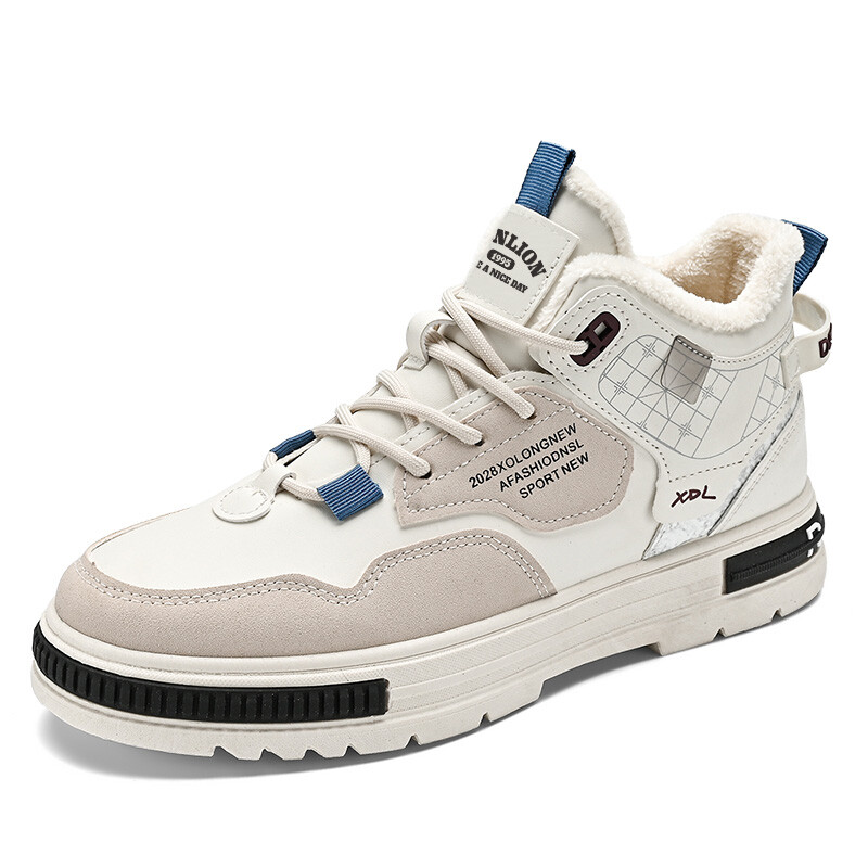 Кеды мужские, обувь для скейтбординга средняя высота Tonlion, хаки 
Кеды мужские, обувь для скейтбординга средняя высота Tonlion, хаки