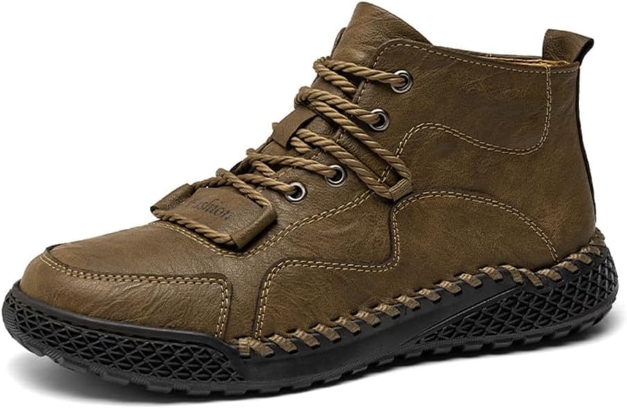 MAUGELY Men's Work Business High Top кожаные обувь Ботинки для активного отдыха и отдыха Ботинки на щиколотке, Bronze
MAUGELY Men's Work Business High Top кожаные обувь Ботинки для активного отдыха и отдыха Ботинки на щиколотке, Bronze
