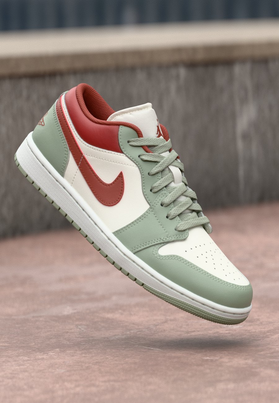 Кроссовки Jordan AIR JORDAN 1 LOW, Sail/Jade Horizon/Pure Platinum/Summit White/Redstone/Grey
Кроссовки Jordan AIR JORDAN 1 LOW, Sail/Jade Horizon/Pure Platinum/Summit White/Redstone/Grey