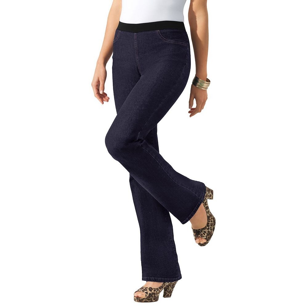 Женские невидимые эластичные джинсы Roaman's больших размеров на весь день Bootcut, цвет Indigo Wash
Женские невидимые эластичные джинсы Roaman's больших размеров на весь день Bootcut, цвет Indigo Wash