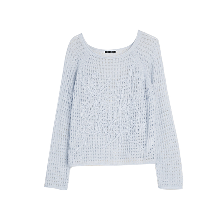 ELLE Трикотажный джемпер женский синий с круглым вырезом Moderate
ELLE Трикотажный джемпер женский синий с круглым вырезом Moderate