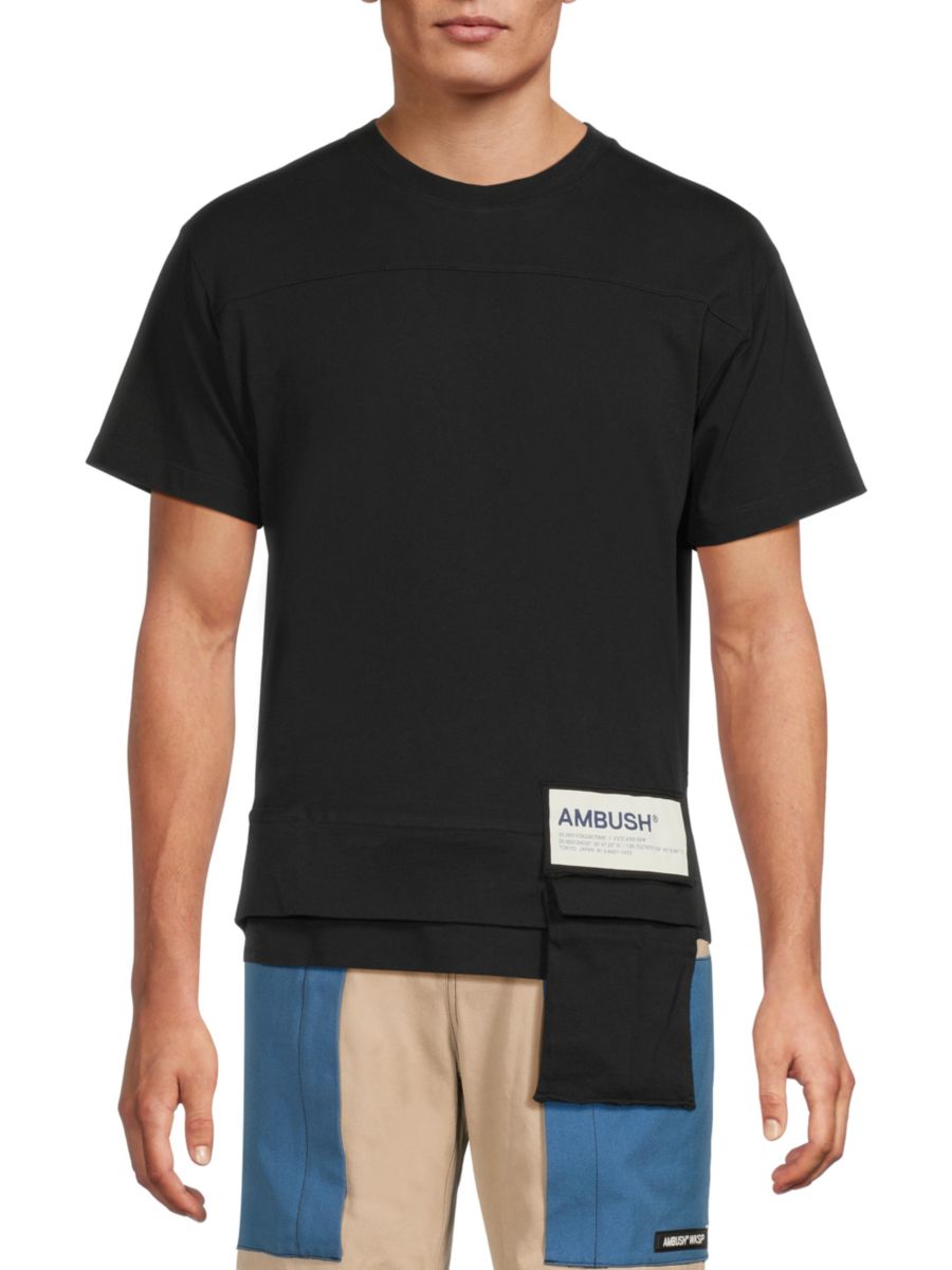 Футболка из хлопка с круглым вырезом Ambush, черный
Футболка из хлопка с круглым вырезом Ambush, черный