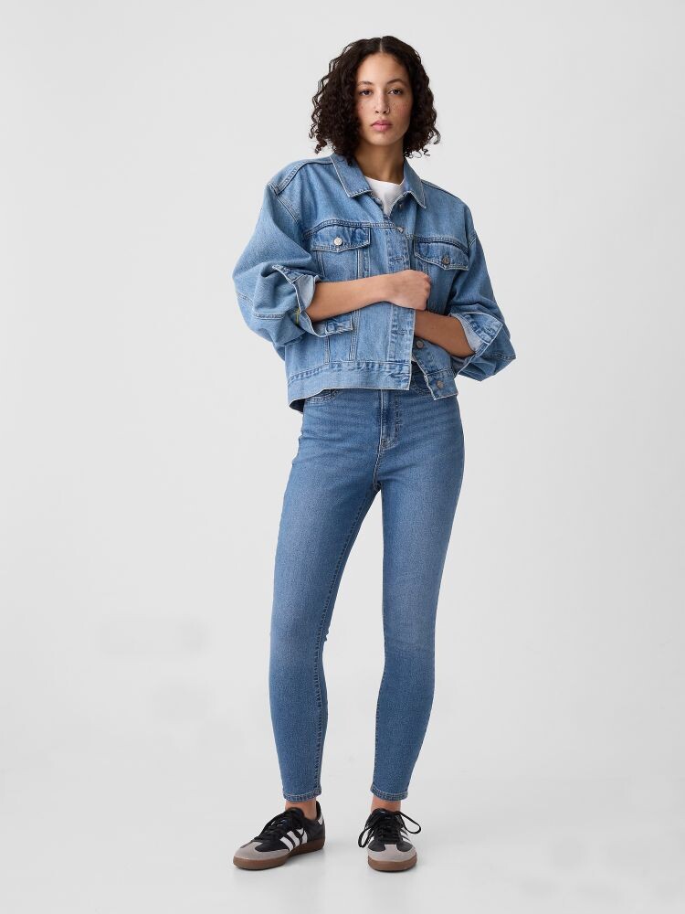 Джинсы с высокой посадкой, любимые джеггинсы Gap, синий
Джинсы с высокой посадкой, любимые джеггинсы Gap, синий