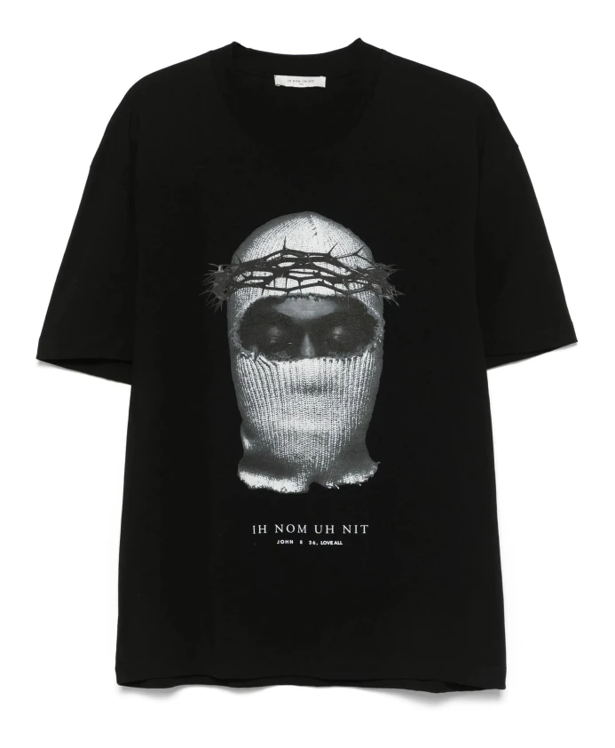 Черная хлопковая футболка с логотипом Ih Nom Uh Nit, черный
Черная хлопковая футболка с логотипом Ih Nom Uh Nit, черный