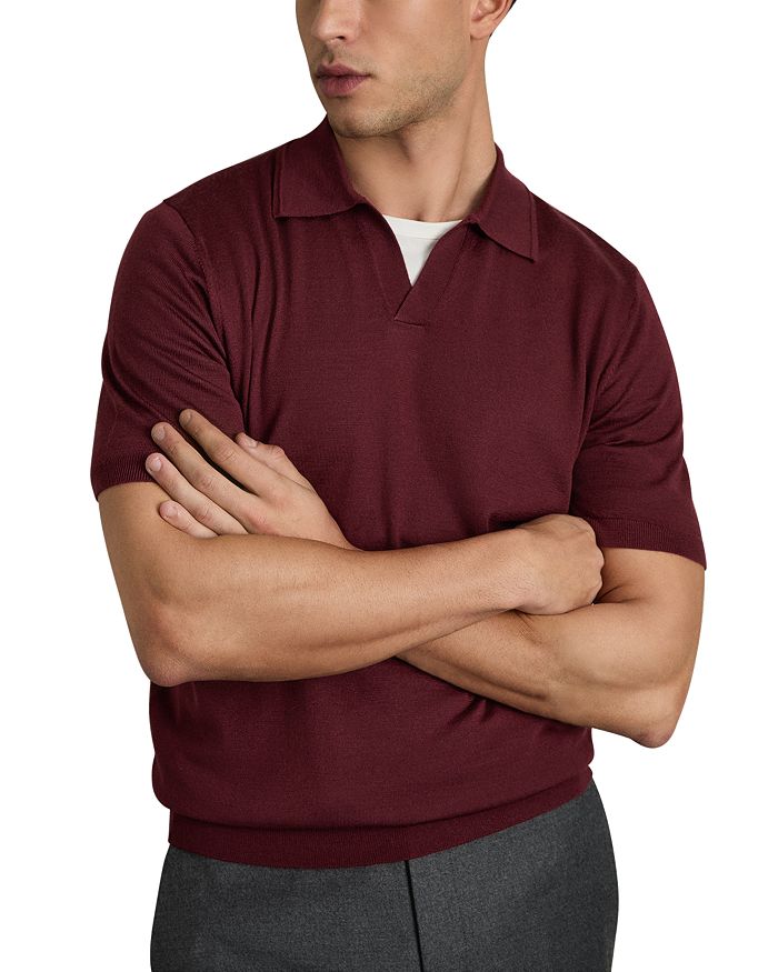 Duchie Поло с открытым воротником из мериносовой шерсти REISS, красный
Duchie Поло с открытым воротником из мериносовой шерсти REISS, красный