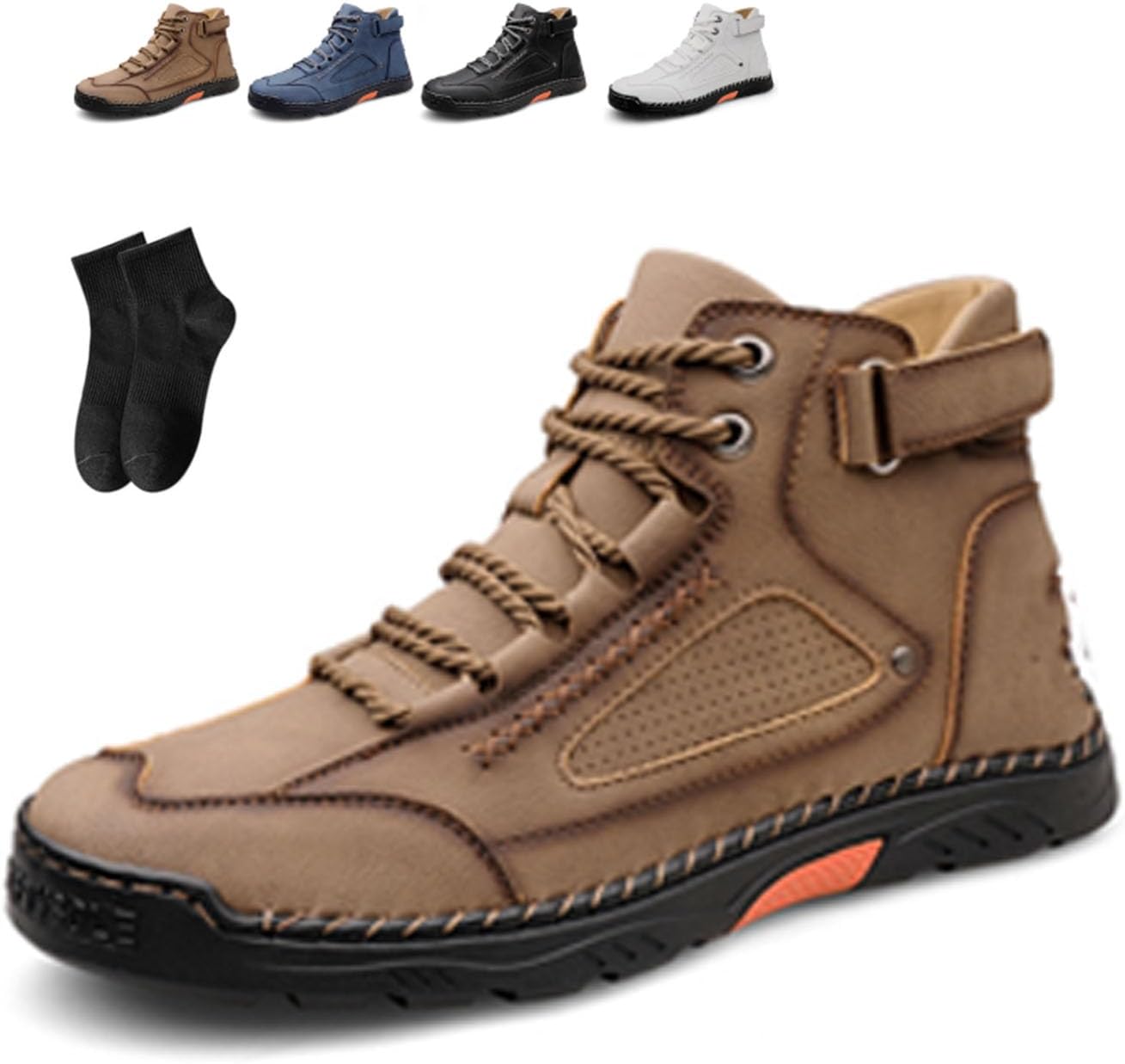 NoworFewer ортопедическая обувь для мужчин, удобные мужские кожаные ботинки ручной работы - водонепроницаемые, с поддержкой свода стопы, просторным носком, кожаные обувь для улицы, хаки
NoworFewer ортопедическая обувь для мужчин, удобные мужские кожаные ботинки ручной работы - водонепроницаемые, с поддержкой свода стопы, просторным носком, кожаные обувь для улицы, хаки