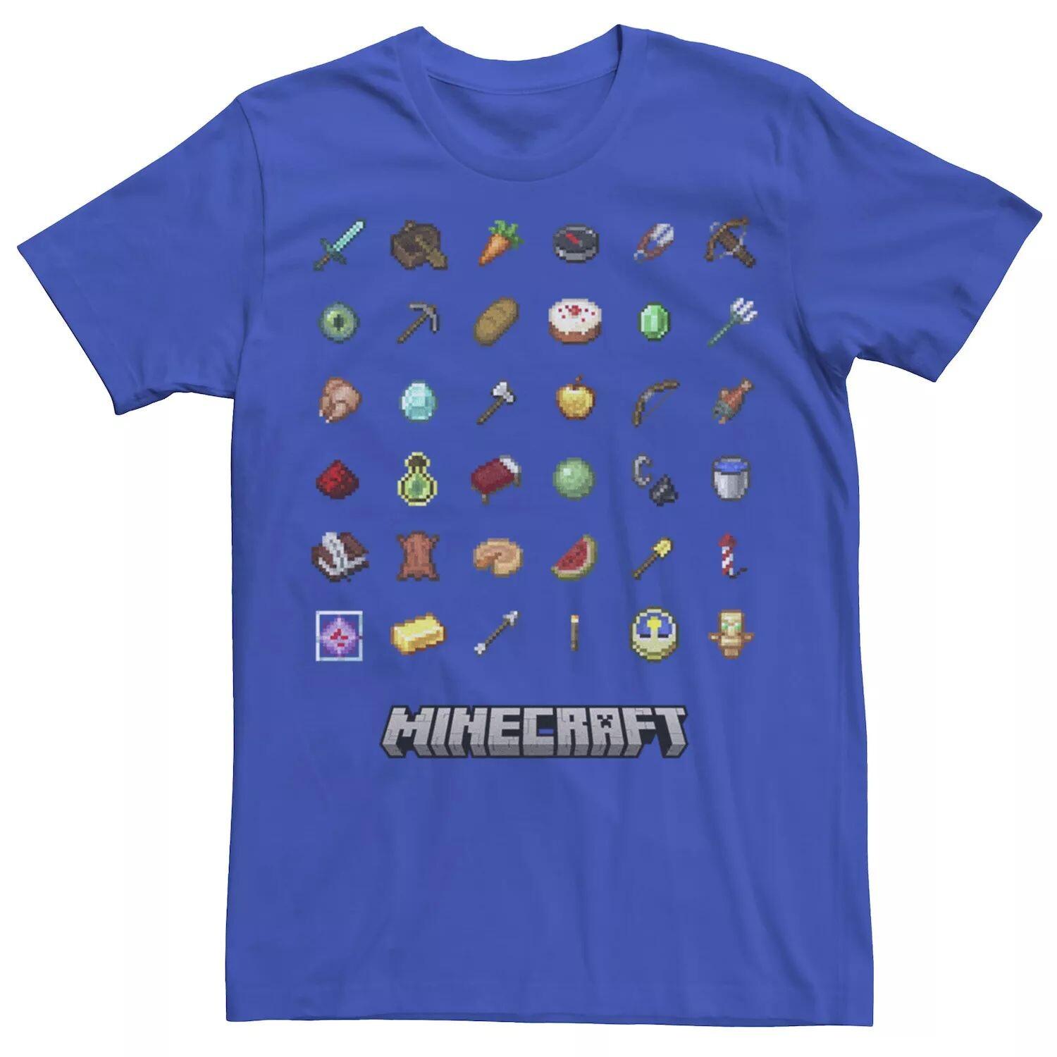 Мужская футболка Minecraft A Guide to Items Grid Licensed Character
Мужская футболка Minecraft A Guide to Items Grid Licensed Character