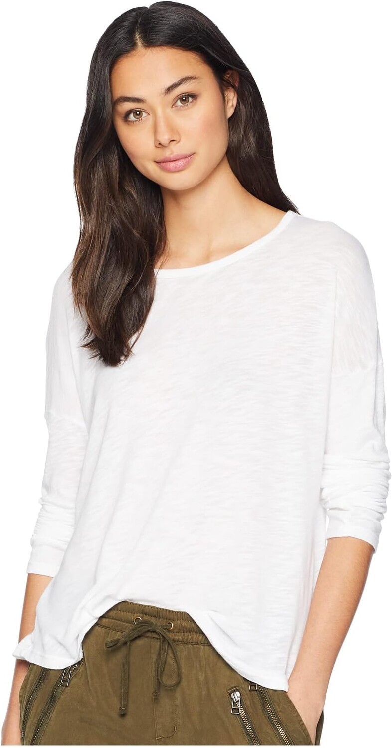 Хлопковая футболка Zander с длинными рукавами из модала Easy Crew Splendid, белый
Хлопковая футболка Zander с длинными рукавами из модала Easy Crew Splendid, белый