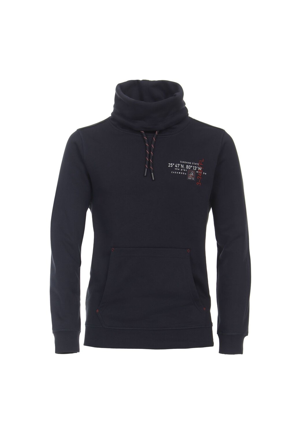 Мужская однотонная толстовка CASAMODA, темно-синий
Мужская однотонная толстовка CASAMODA, темно-синий