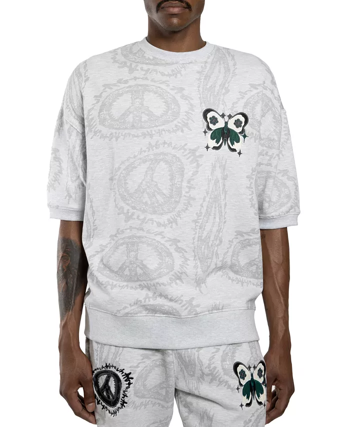 Мужская футболка с графическим принтом в виде символа мира All Good Things Are Welcome Here, серый
Мужская футболка с графическим принтом в виде символа мира All Good Things Are Welcome Here, серый