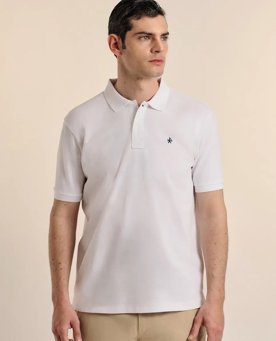 Мужская рубашка-поло классического кроя с короткими рукавами из пике Valecuatro, белый
Мужская рубашка-поло классического кроя с короткими рукавами из пике Valecuatro, белый