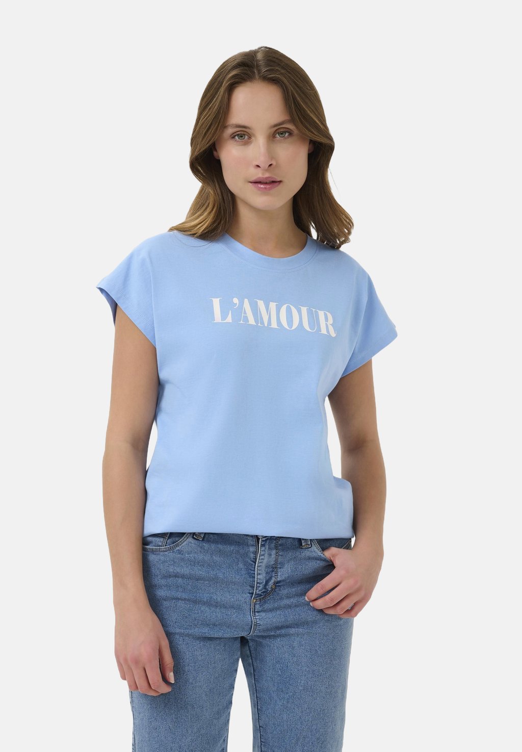 Футболка с принтом KABINE Kaffe, синий
Футболка с принтом KABINE Kaffe, синий