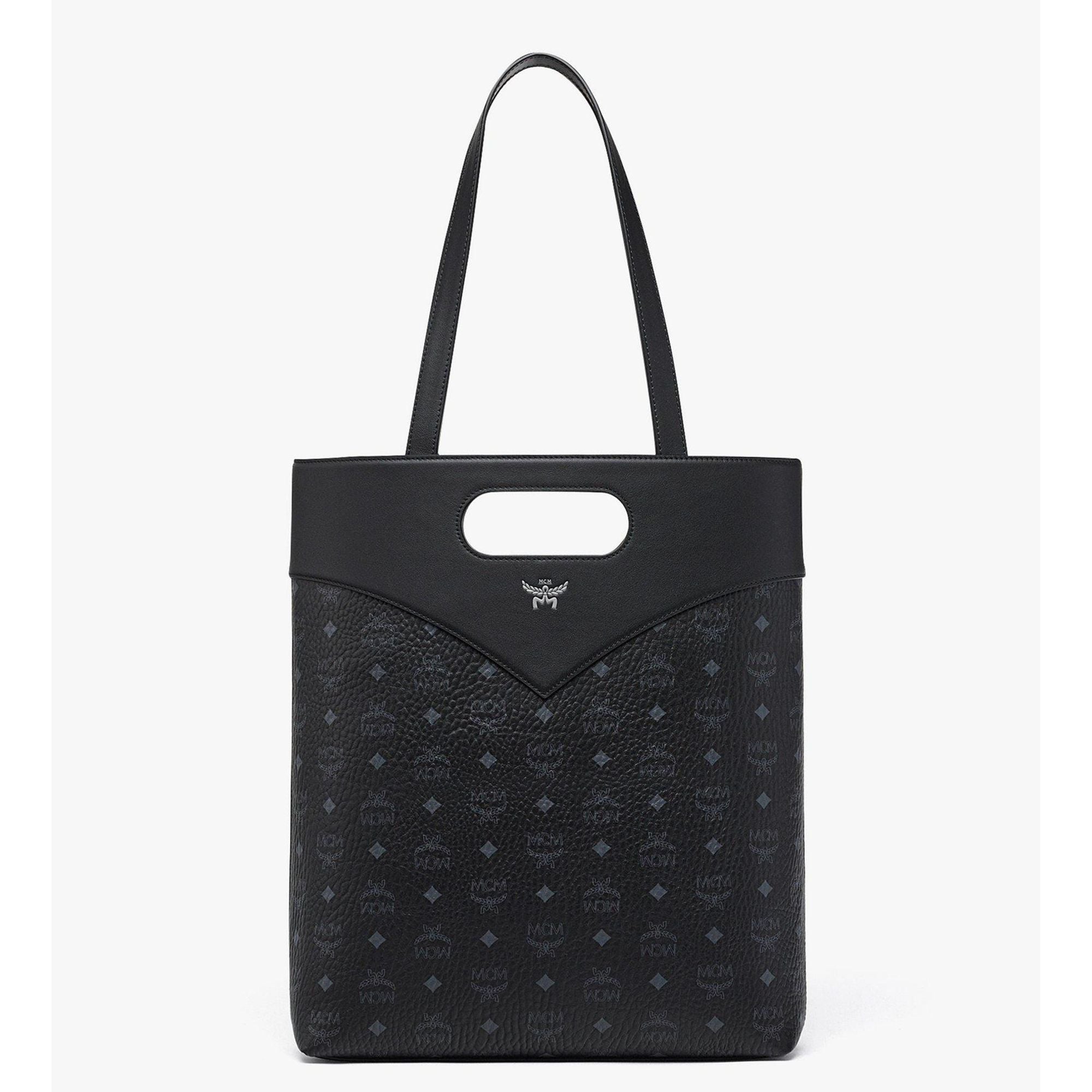 Сумка-тоут Diamond Tote из микса кожи Visetos MCM, черный 
Сумка-тоут Diamond Tote из микса кожи Visetos MCM, черный