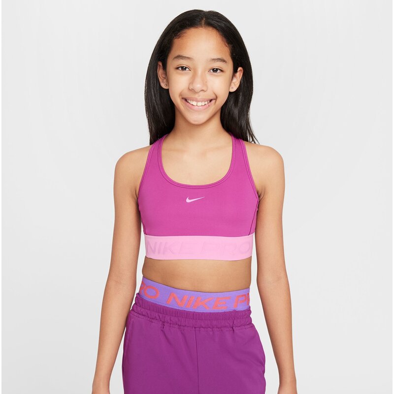 Спортивный бюстгальтер для девочек с надписью Swoosh Pro Nike, мультиколор
Спортивный бюстгальтер для девочек с надписью Swoosh Pro Nike, мультиколор