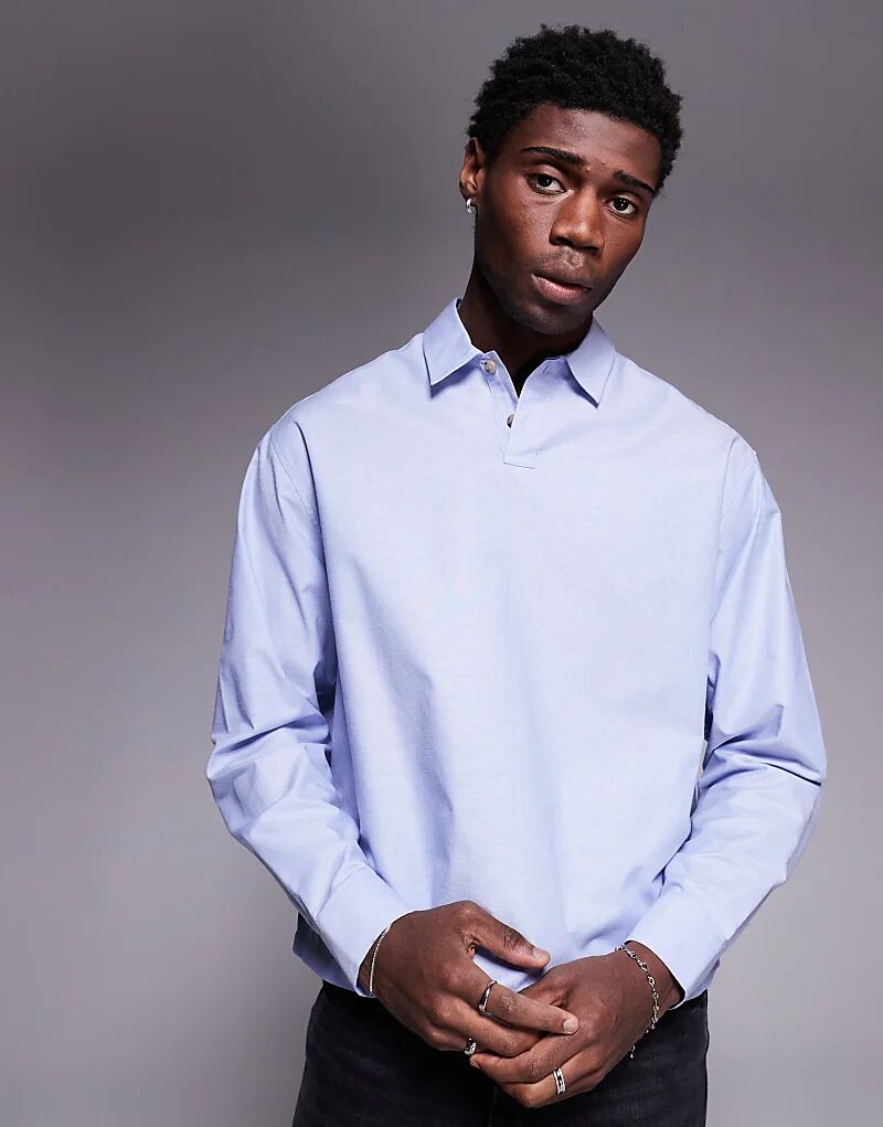 Рубашка оксфорд свободного кроя ASOS DESIGN синего цвета
Рубашка оксфорд свободного кроя ASOS DESIGN синего цвета