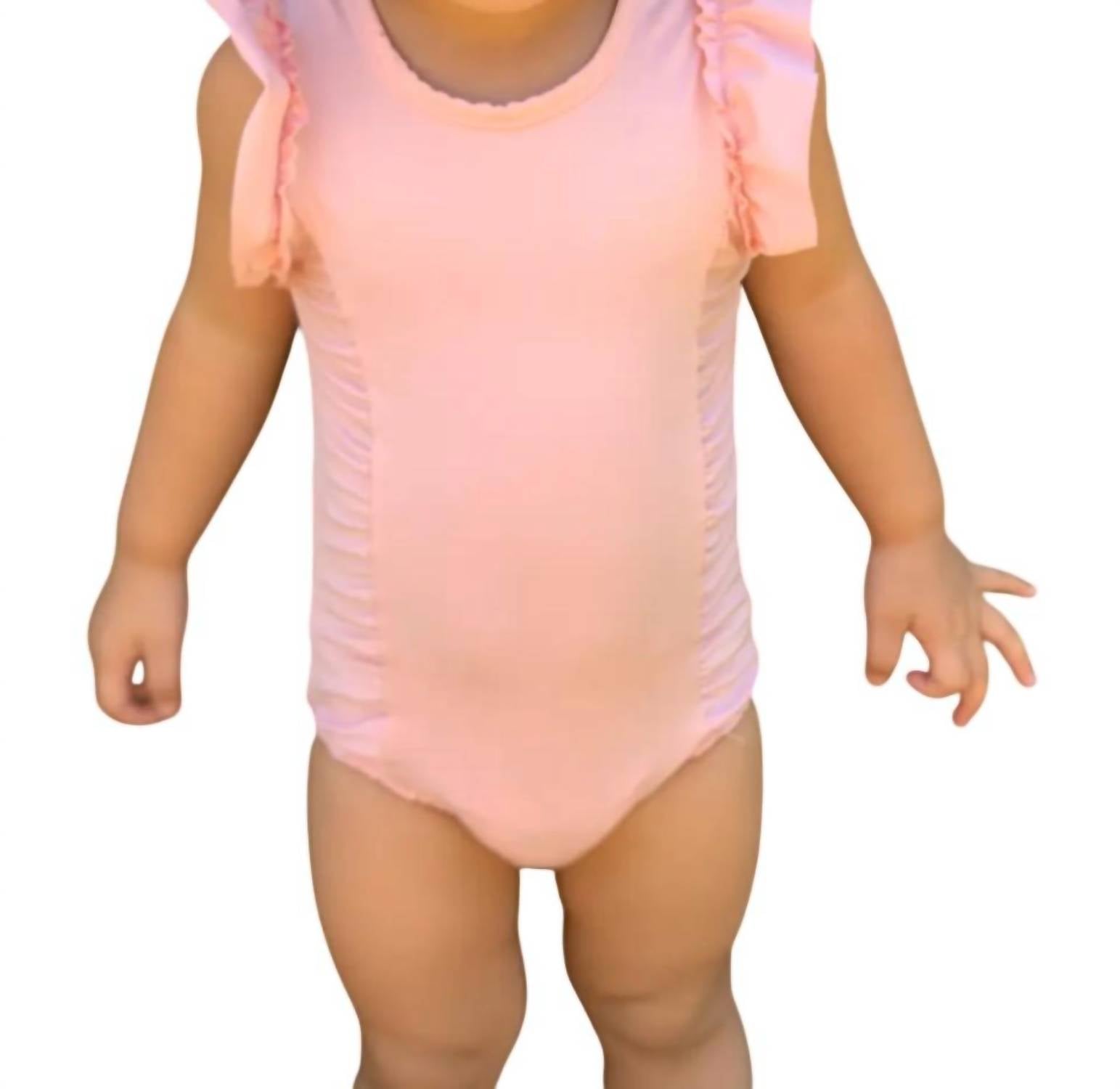 Купальник с оборками в коралловом цвете Anggo
Купальник с оборками в коралловом цвете Anggo