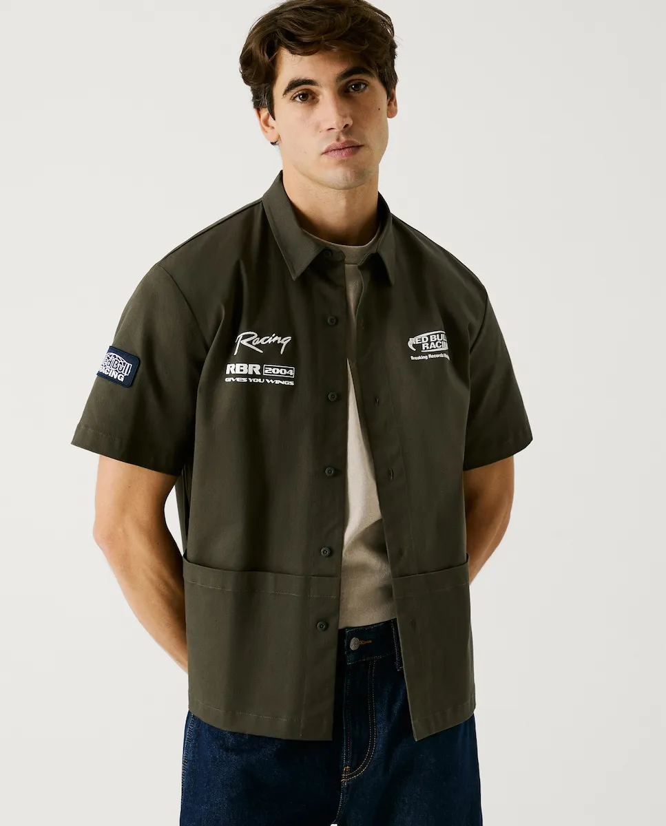 Рубашка свободного кроя из твила Red Bull Racing Pepe Jeans, темно-зеленый
Рубашка свободного кроя из твила Red Bull Racing Pepe Jeans, темно-зеленый