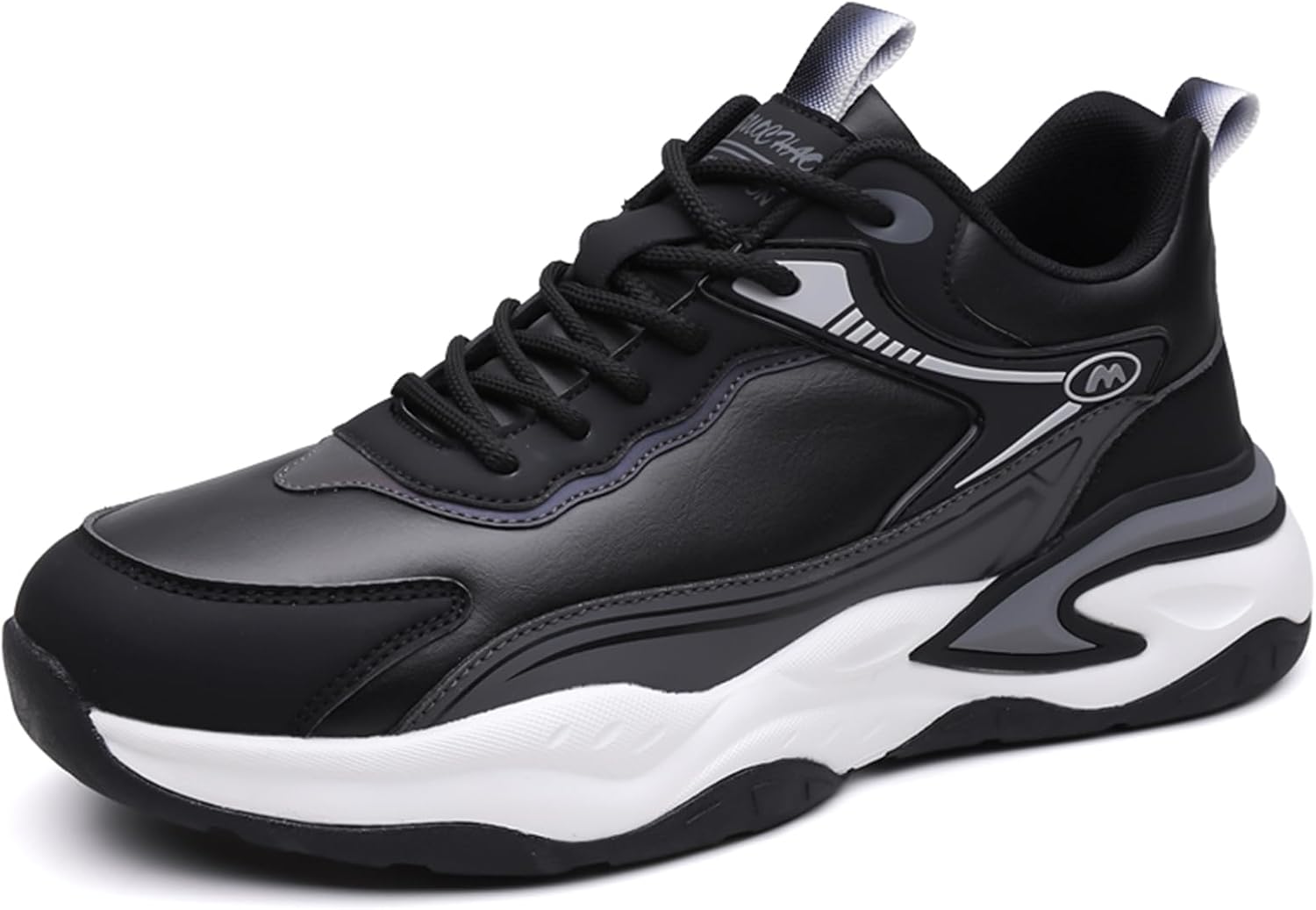 Мужские модные спортивные туфли с круглым носком и шнуровкой из кожи на осень и зиму, с нескользящей толстой подошвой, амортизирующие, легкие и удобные кроссовки, подходящие для ходьбы, прогулок по кампусу и фитнеса Qaoterod, черный
Мужские модные спортивные туфли с круглым носком и шнуровкой из кожи на осень и зиму, с нескользящей толстой подошвой, амортизирующие, легкие и удобные кроссовки, подходящие для ходьбы, прогулок по кампусу и фитнеса Qaoterod, черный