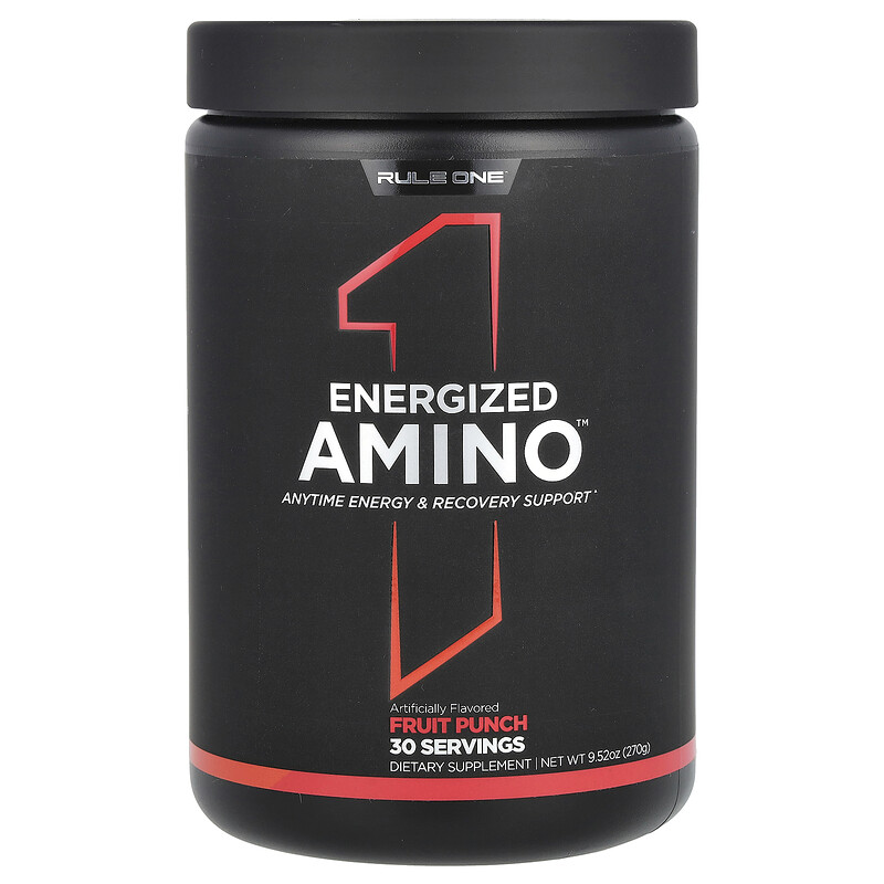 Rule One Proteins, Energized Amino, фруктовый пунш, 270 г (9,52 унции) 
Rule One Proteins, Energized Amino, фруктовый пунш, 270 г (9,52 унции)