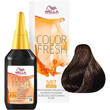 Professionals Color Fresh 3/07 Темно-коричневый натуральный коричневый 75 мл, Wella
Professionals Color Fresh 3/07 Темно-коричневый натуральный коричневый 75 мл, Wella