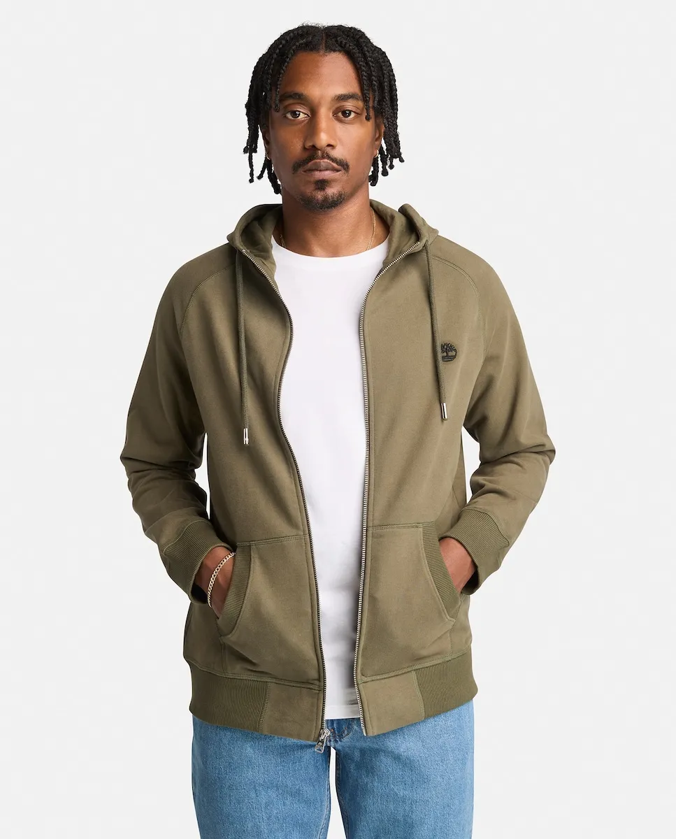 Мужская толстовка с капюшоном и застежкой-молнией Timberland, цвет Verde Militar
Мужская толстовка с капюшоном и застежкой-молнией Timberland, цвет Verde Militar