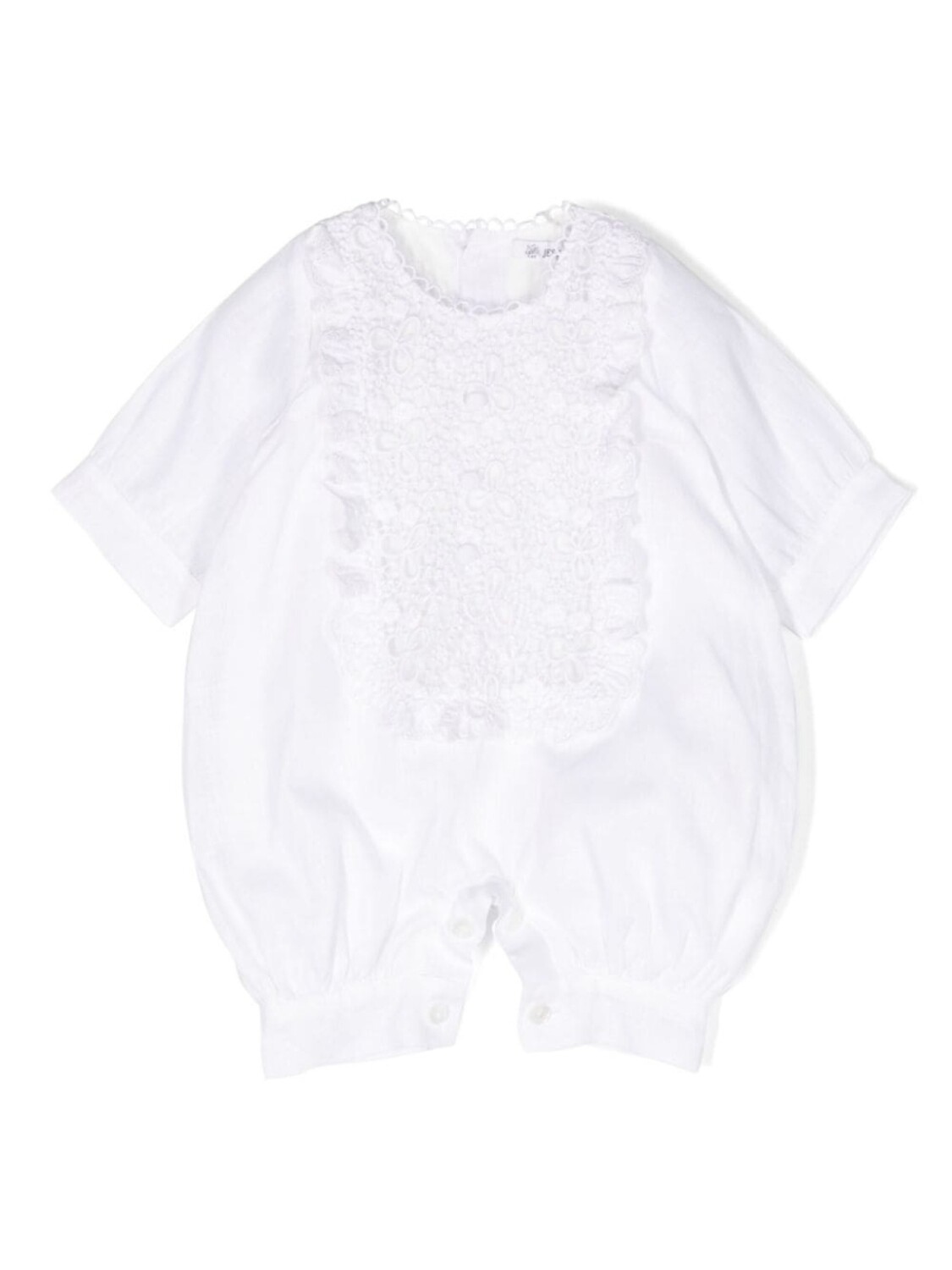 Jesurum Baby льняной комбинезон с английской вышивкой, белый
Jesurum Baby льняной комбинезон с английской вышивкой, белый