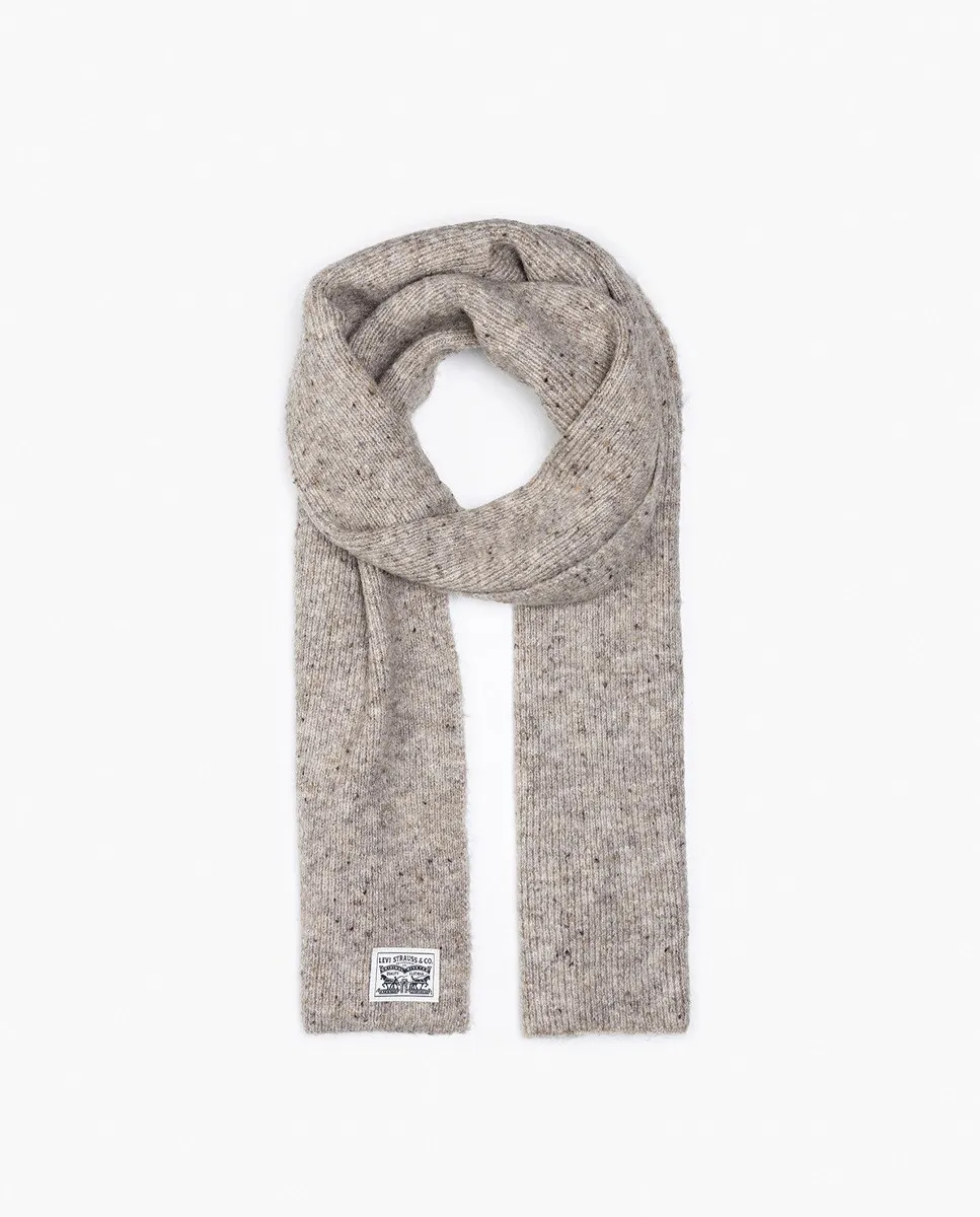 Мужской вязаный шарф с логотипом Levi's, бежевый
Мужской вязаный шарф с логотипом Levi's, бежевый
