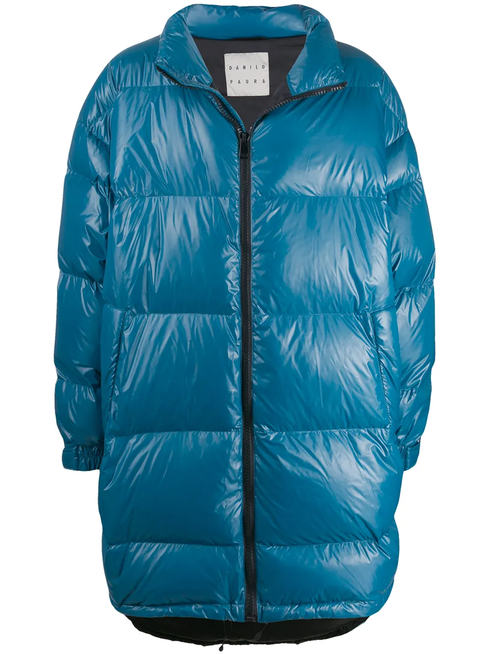 Стеганое пальто-пуховик оверсайз Paura, синий
Стеганое пальто-пуховик оверсайз Paura, синий