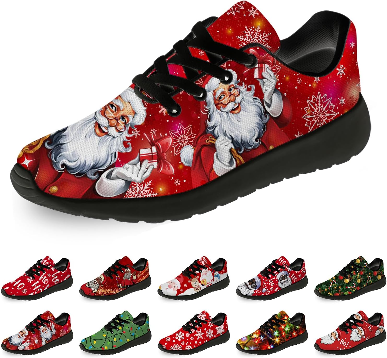 Рождественские кроссовки Horethy для женщин и мужчин, удобные легкие кеды для бега и ходьбы, теннисные кроссовки, кроссовки Санты, подарок для мальчика и девочки, белый/красный
Рождественские кроссовки Horethy для женщин и мужчин, удобные легкие кеды для бега и ходьбы, теннисные кроссовки, кроссовки Санты, подарок для мальчика и девочки, белый/красный