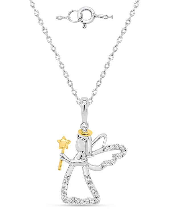 Бриллиантовое колье (1/10 карата) из стерлингового серебра и 14-каратного золота с белым родием Macy'S, white
Бриллиантовое колье (1/10 карата) из стерлингового серебра и 14-каратного золота с белым родием Macy'S, white