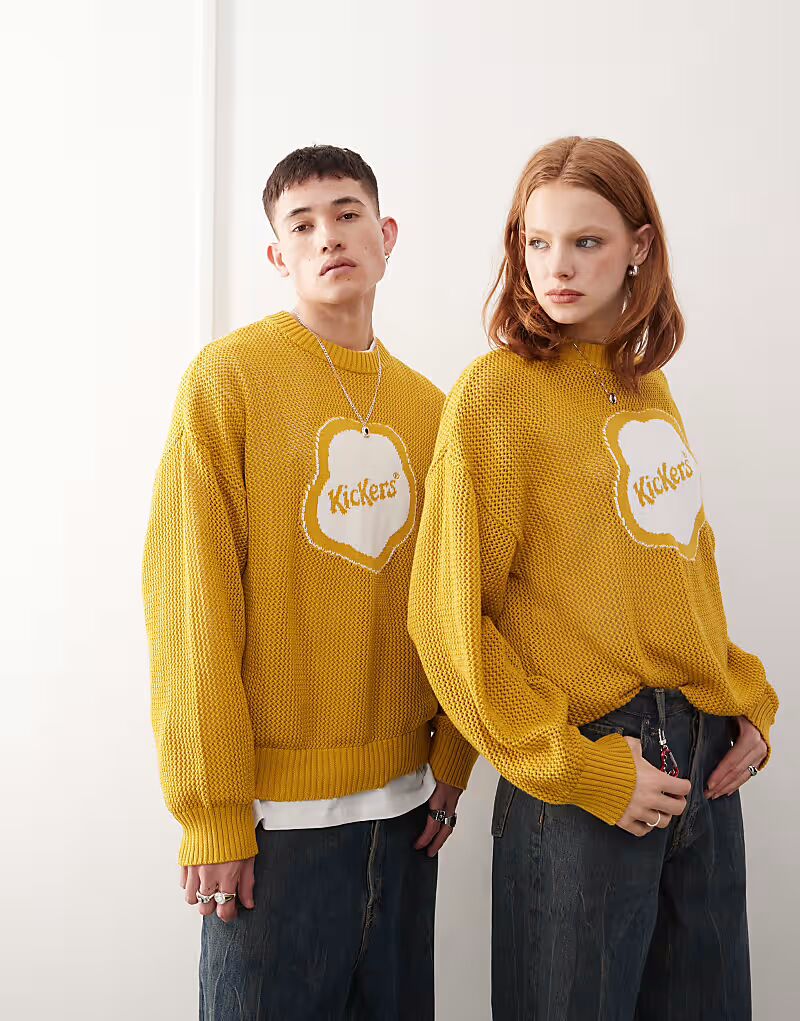 Толстовка Kickers унисекс с логотипом Kickers желтого цвета
Толстовка Kickers унисекс с логотипом Kickers желтого цвета