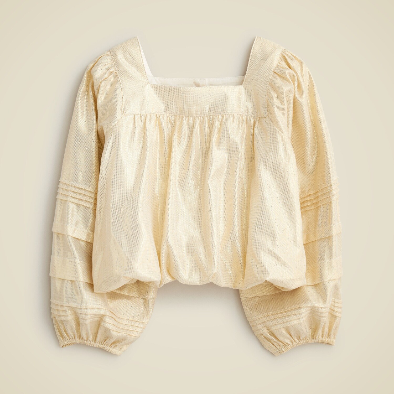 Укороченный топ для девочек с подолом-фонариком из золотистой ламе J.Crew, золотой
Укороченный топ для девочек с подолом-фонариком из золотистой ламе J.Crew, золотой