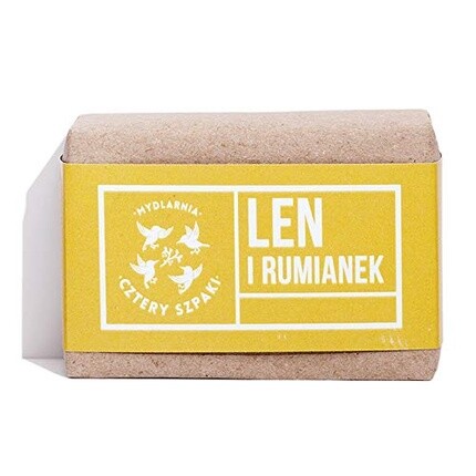 Мыловарка «Четыре скворца» Нежное натуральное эко мыло «Лен и Ромашка» 110г Mydlarnia Cztery Szpaki
Мыловарка «Четыре скворца» Нежное натуральное эко мыло «Лен и Ромашка» 110г Mydlarnia Cztery Szpaki