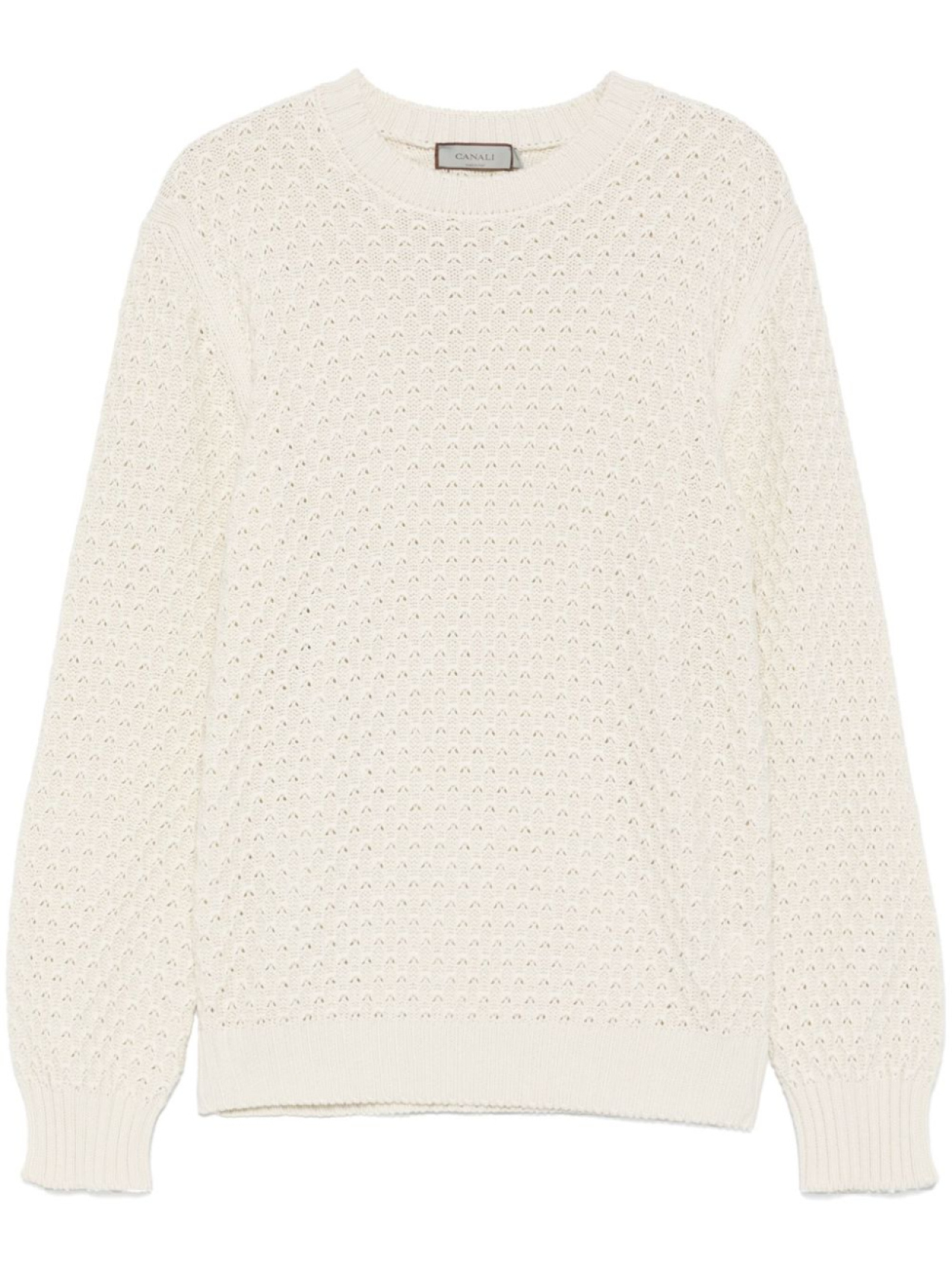 Canali свитер с круглым вырезом, белый
Canali свитер с круглым вырезом, белый