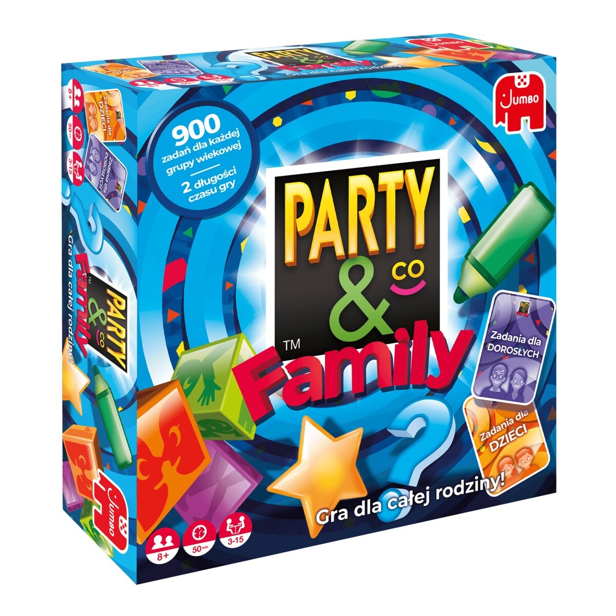 Party&Co Family PL, настольная игра, Джамбо
Party&Co Family PL, настольная игра, Джамбо