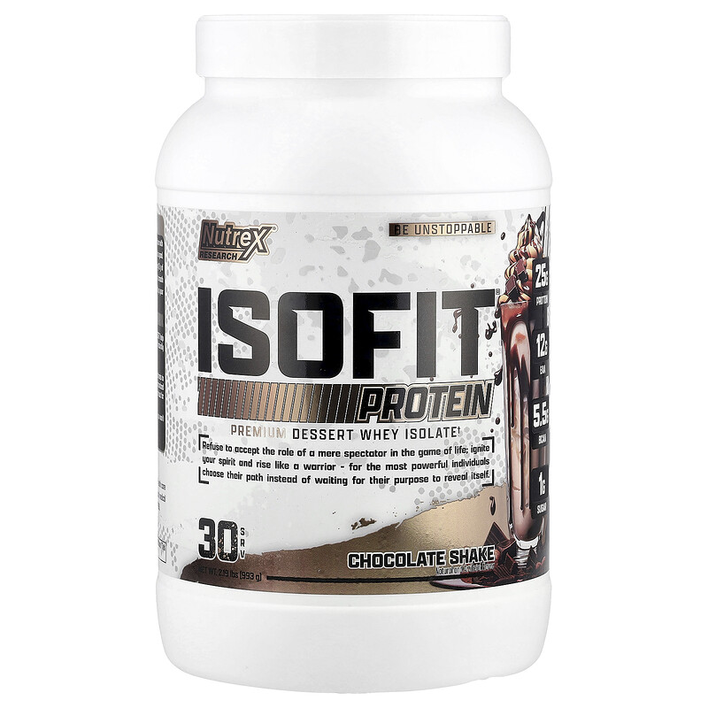 Nutrex Research, IsoFit Protein, шоколадный коктейль, 993 г (2,19 фунта)
Nutrex Research, IsoFit Protein, шоколадный коктейль, 993 г (2,19 фунта)