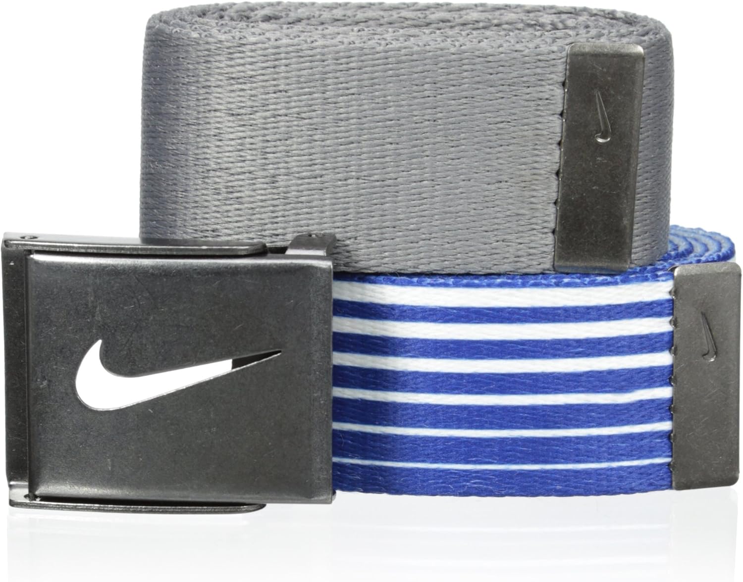 Мужской ремень Nike 2-в-1 Web Tin в полоску, Grey/Royal
Мужской ремень Nike 2-в-1 Web Tin в полоску, Grey/Royal
