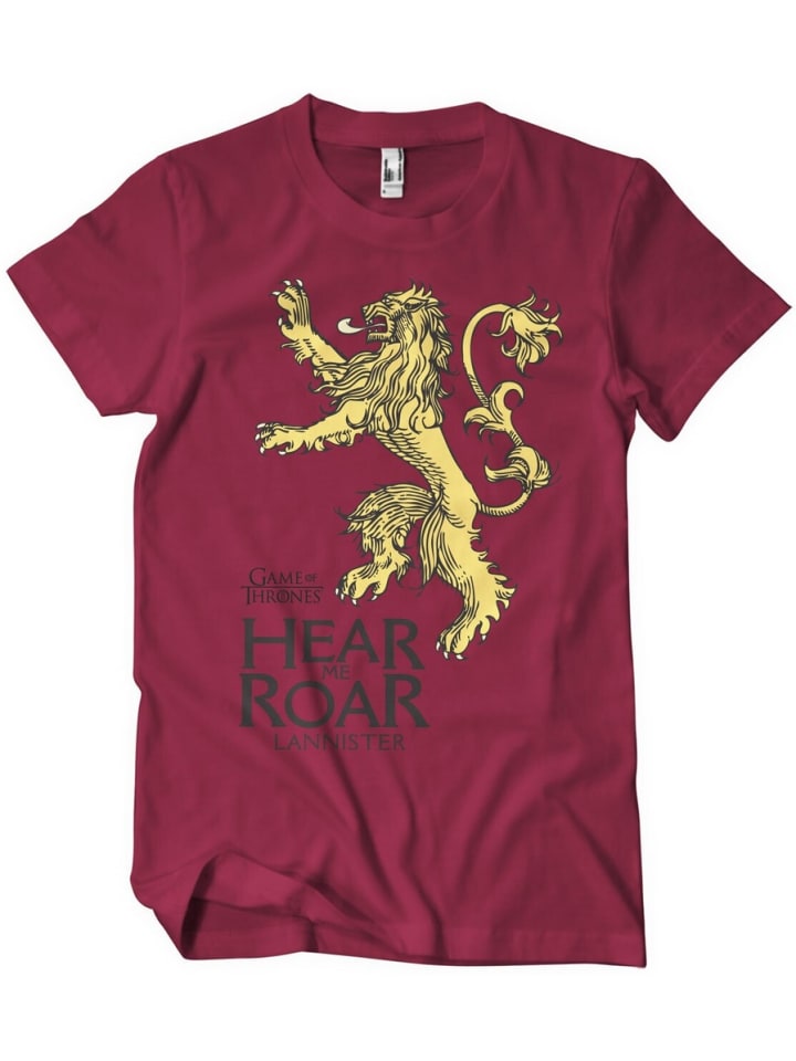 Футболка LannisterHear Me Roar T-Shirt Game of Thrones, красный
Футболка LannisterHear Me Roar T-Shirt Game of Thrones, красный