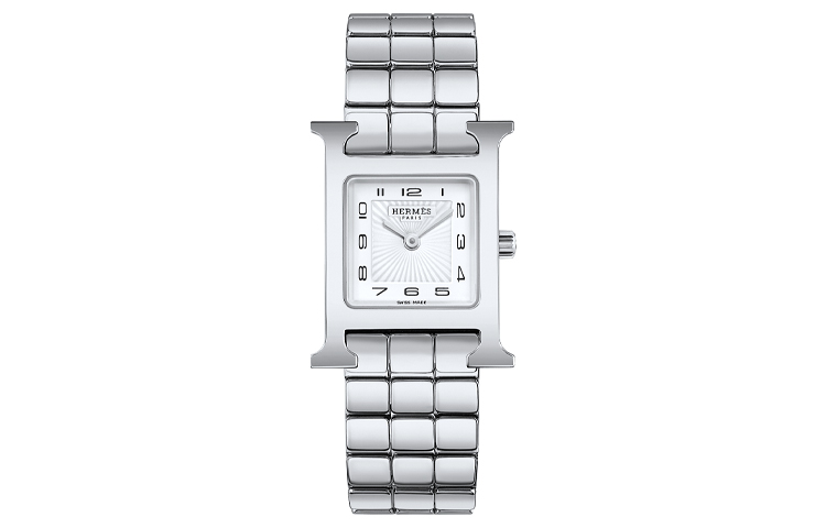 Часы Heure H Collection с кварцевым механизмом на стальном браслете с белым циферблатом женские W053016WW00 HERMES
Часы Heure H Collection с кварцевым механизмом на стальном браслете с белым циферблатом женские W053016WW00 HERMES