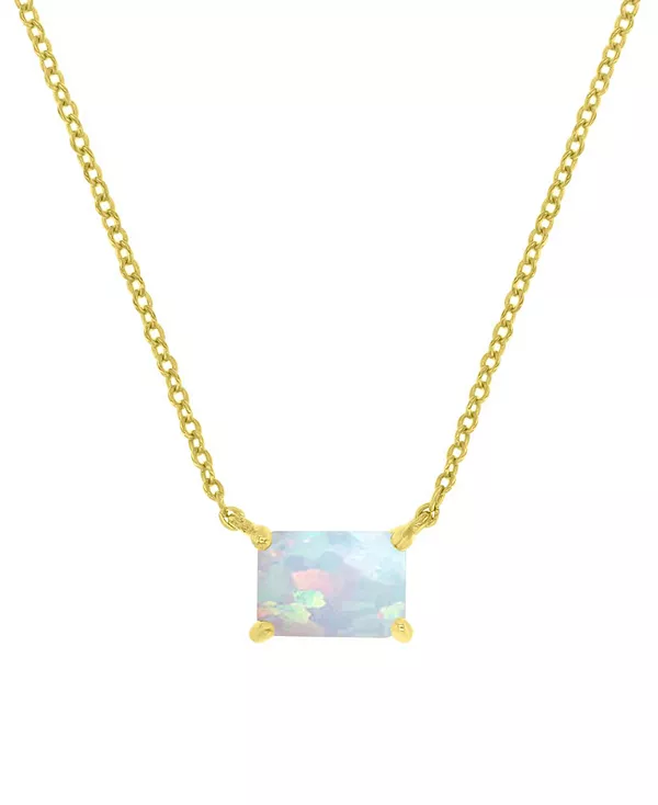 Ожерелье с подвеской-солитером из выращенного в лаборатории опала прямоугольной огранки, 18 дюймов (1 карат) Macy'S, gold
Ожерелье с подвеской-солитером из выращенного в лаборатории опала прямоугольной огранки, 18 дюймов (1 карат) Macy'S, gold