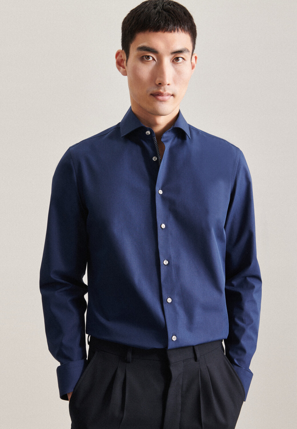 Рубашка Seidensticker Business Slim, темно синий
Рубашка Seidensticker Business Slim, темно синий