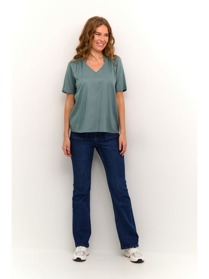 Блузка с короткими рукавами KAtina, стандартный крой, цвет бальзамово-зеленый Kaffe
Блузка с короткими рукавами KAtina, стандартный крой, цвет бальзамово-зеленый Kaffe