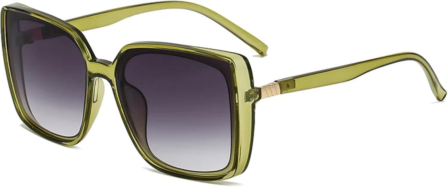 Солнцезащитные очки с защитой от УФ-излучения UV400 | Большая оправа с градиентными линзами | Для женщин и мужчин, для занятий спортом на открытом воздухе и вождения DSVIGF, Green
Солнцезащитные очки с защитой от УФ-излучения UV400 | Большая оправа с градиентными линзами | Для женщин и мужчин, для занятий спортом на открытом воздухе и вождения DSVIGF, Green