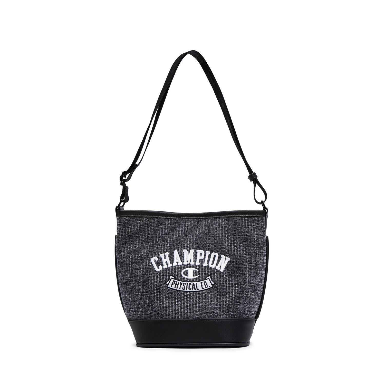 Champion Тканевая наплечная сумка среднего размера унисекс темно-синий/светло-коричневый/черный/голубой/светло-голубой деним, Gray Black-25 
Champion Тканевая наплечная сумка среднего размера унисекс темно-синий/светло-коричневый/черный/голубой/светло-голубой деним, Gray Black-25