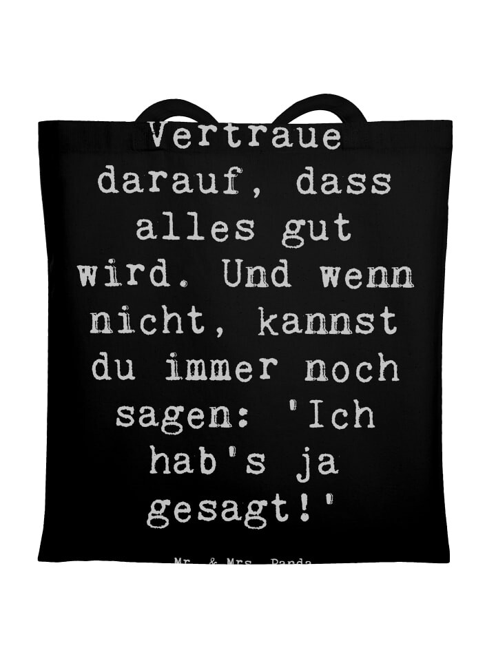 Сумка для переноски Mr & Mrs Panda Schutz & Vertrauen, черный
Сумка для переноски Mr & Mrs Panda Schutz & Vertrauen, черный