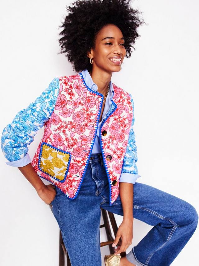 Стеганая куртка челси Boden, синий/разноцветный
Стеганая куртка челси Boden, синий/разноцветный