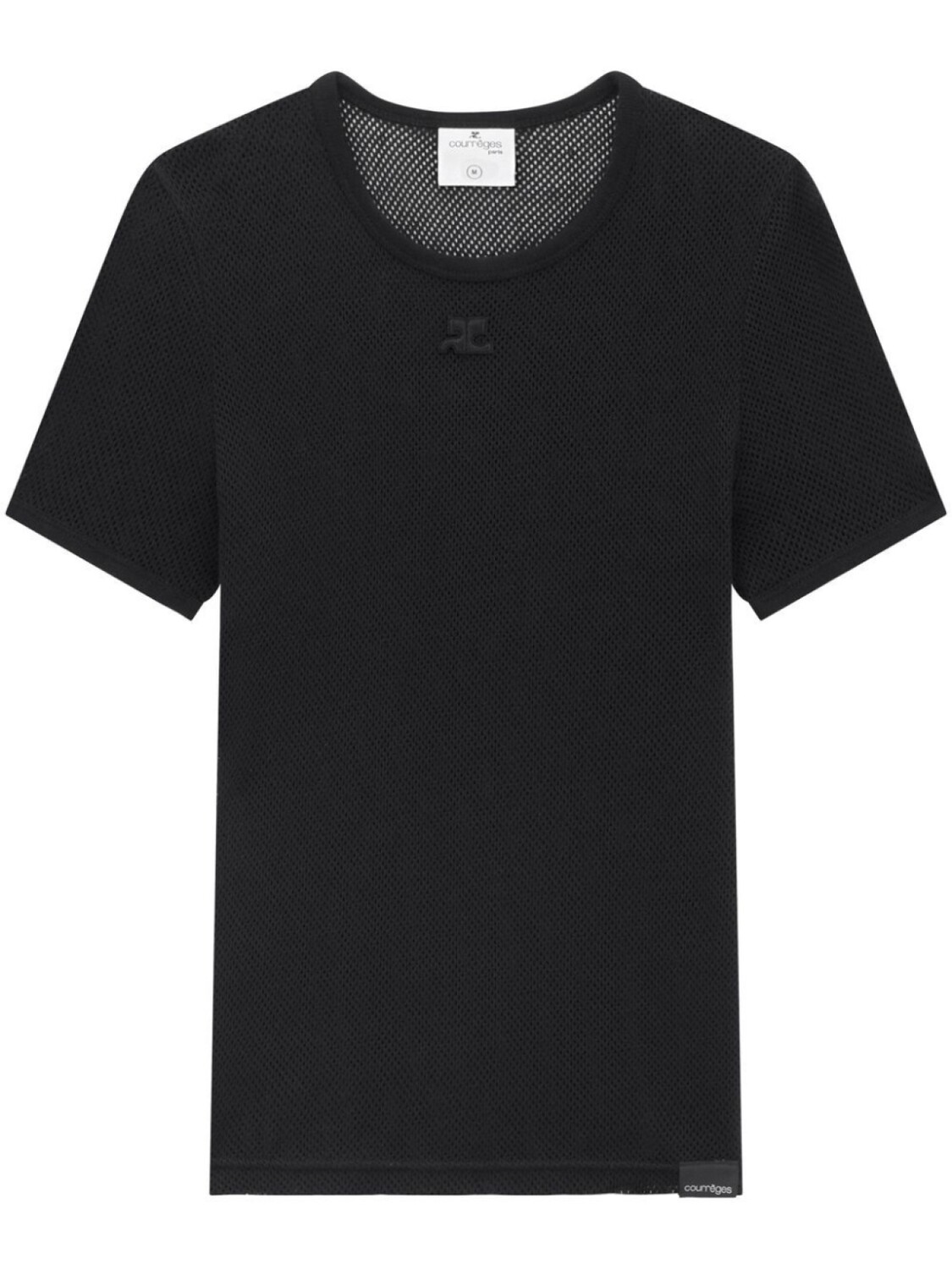 Courrèges сетчатая футболка с круглым вырезом, черный
Courrèges сетчатая футболка с круглым вырезом, черный