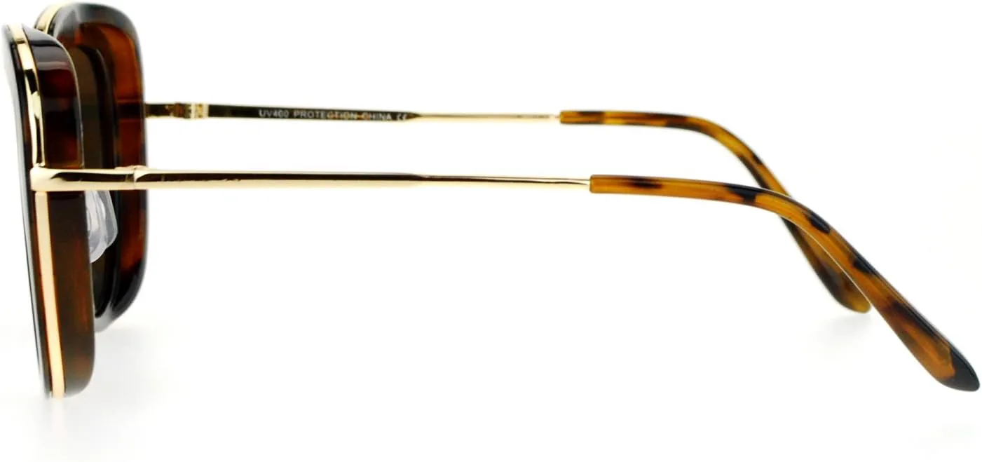 Винтажные ретро солнцезащитные очки для женщин, двойная квадратная оправа, зеркальные линзы, защита от ультрафиолета UV400 JuicyOrange, Tortoise (Blue Mirror)
Винтажные ретро солнцезащитные очки для женщин, двойная квадратная оправа, зеркальные линзы, защита от ультрафиолета UV400 JuicyOrange, Tortoise (Blue Mirror)