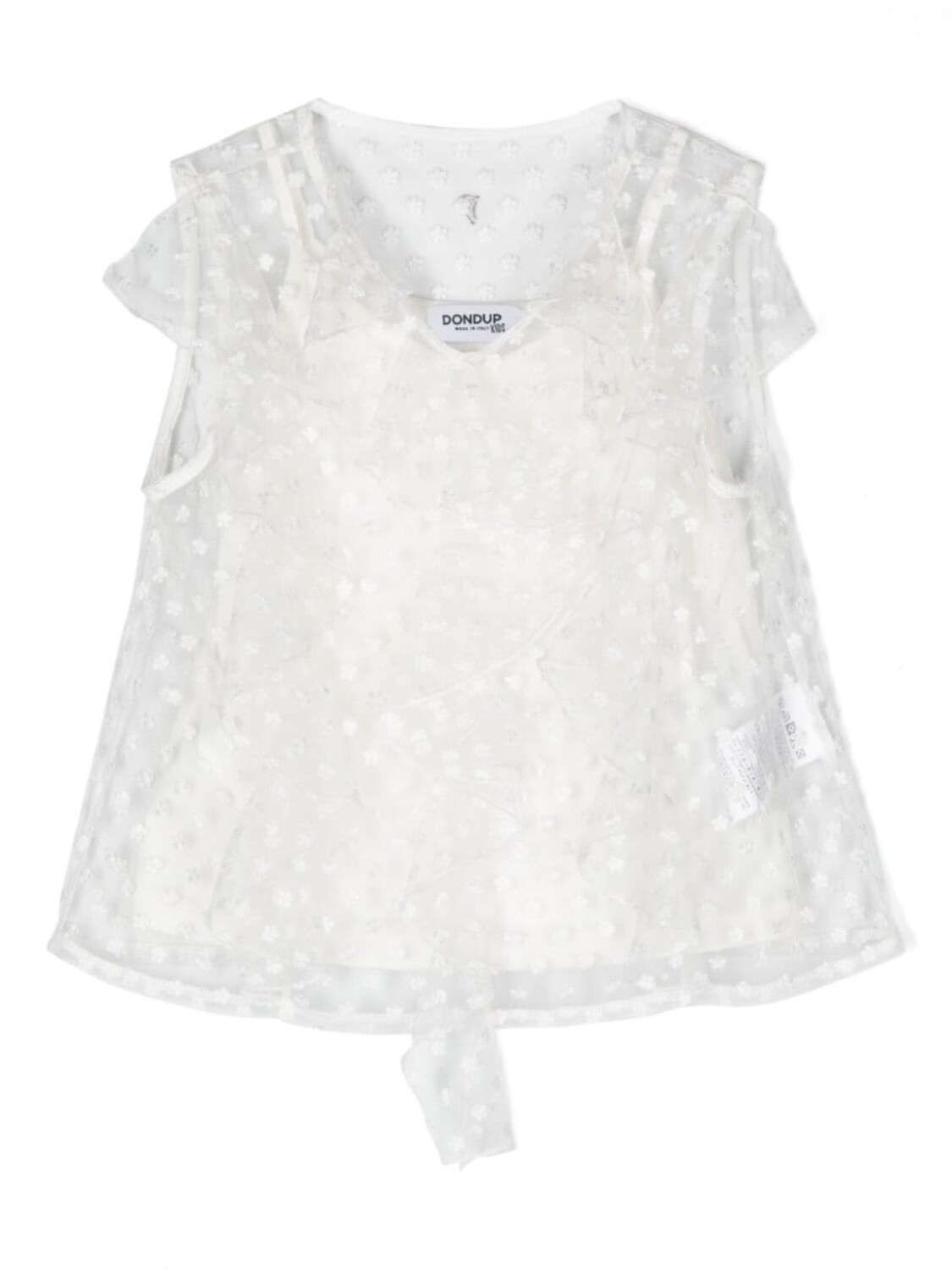 Сетчатая блузка с цветочной вышивкой DONDUP KIDS, белый
Сетчатая блузка с цветочной вышивкой DONDUP KIDS, белый